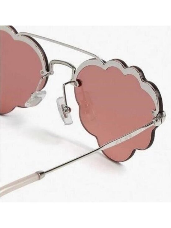 ?- New Authentic MIU MIU MU57U Irregular-Frame Sunglasses main image 3